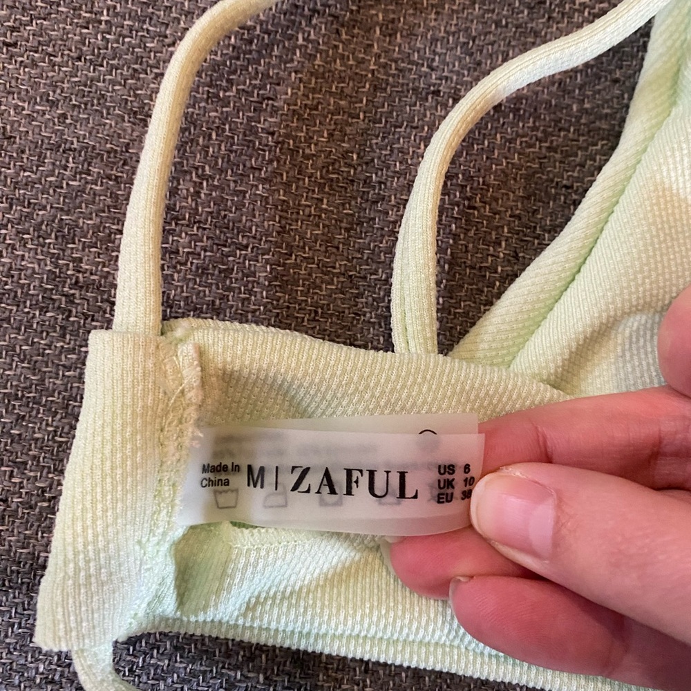 Textured mint green bikini - Picture 7 of 10